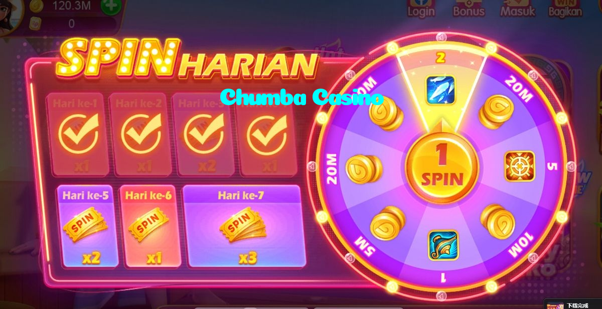 Chumba Casino casino presented on mobile device in Pakistan with slots and live games